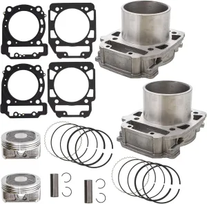 NICHE Front Rear Cylinder Piston Set for 2006-2017 Can-Am Defender HD8 Renegade Commander Outlander Max 800 420613586