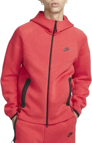 Nike Sportswear Tech Fleece Windrunner Men's Full-Zip Hoodie Size - XX-Large Red/Black