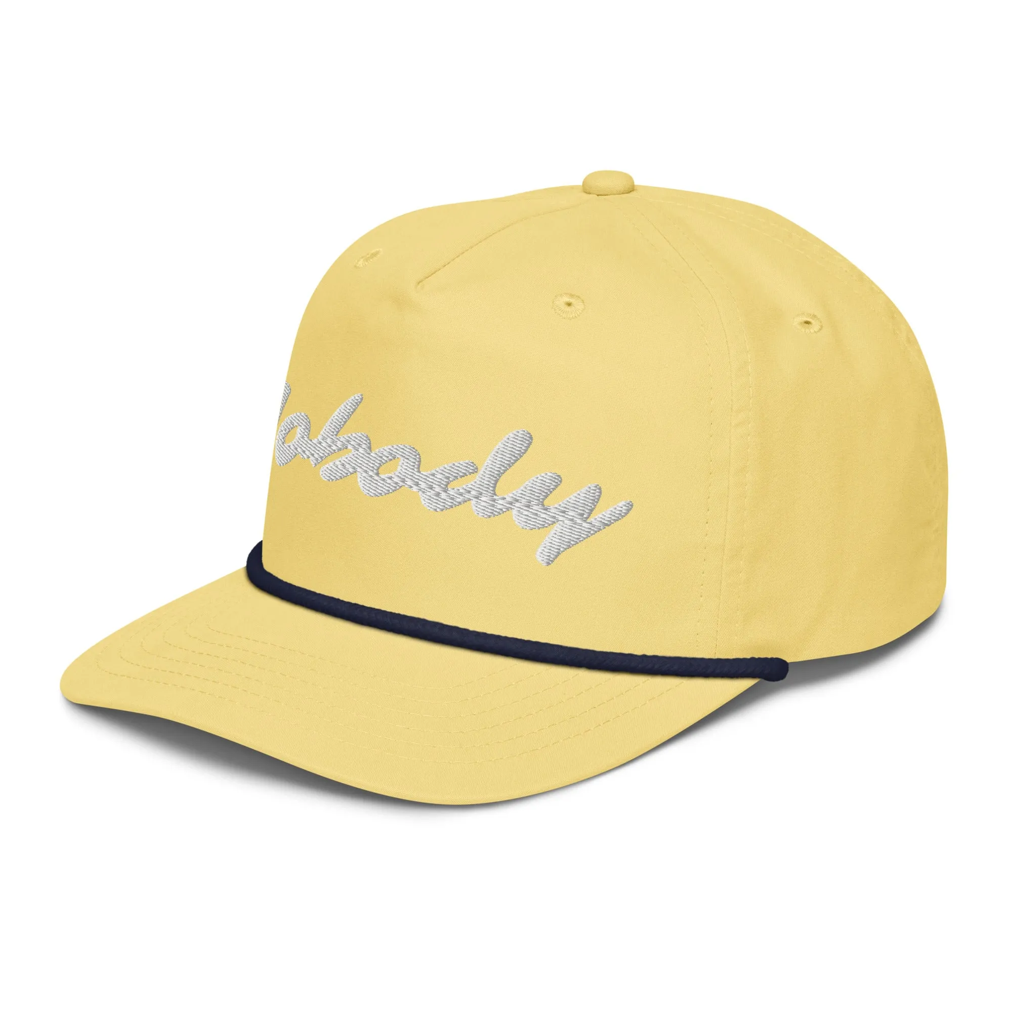Nobody White Golf rope cap