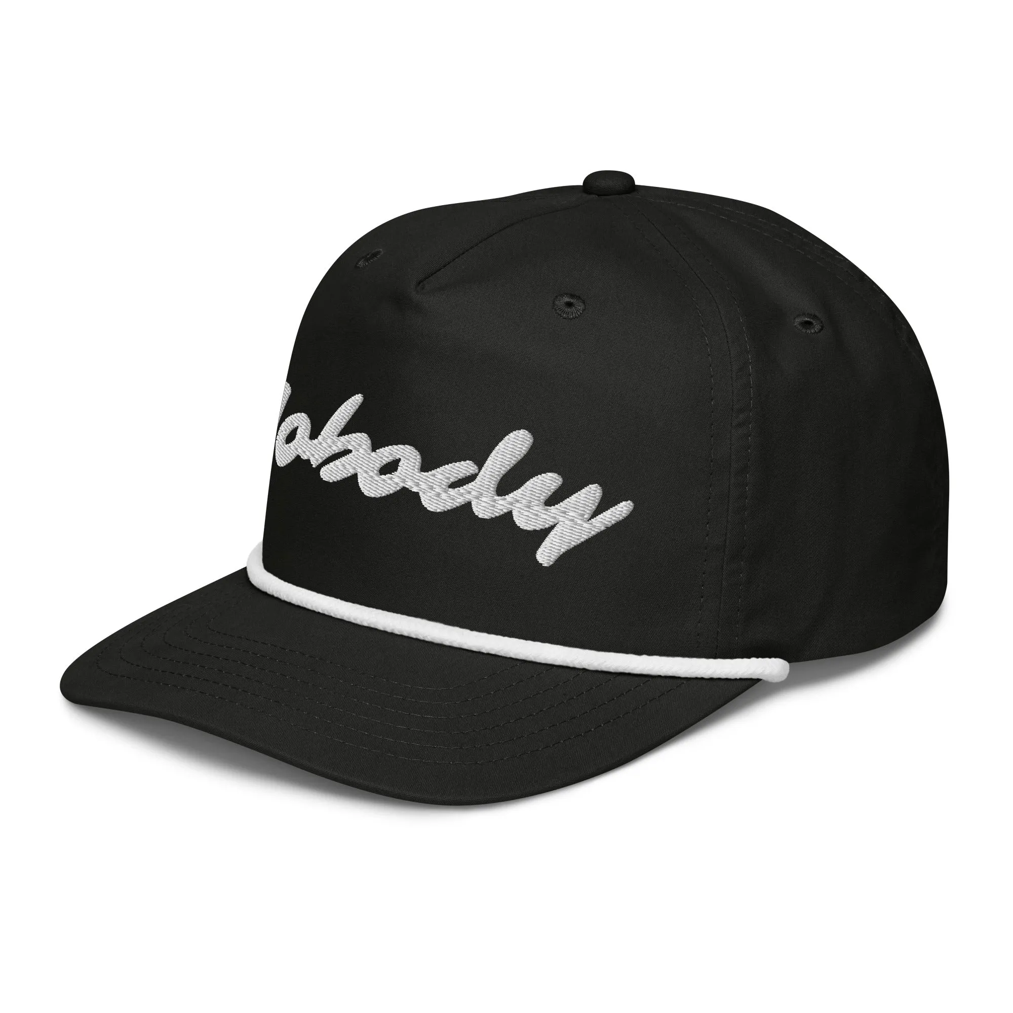 Nobody White Golf rope cap