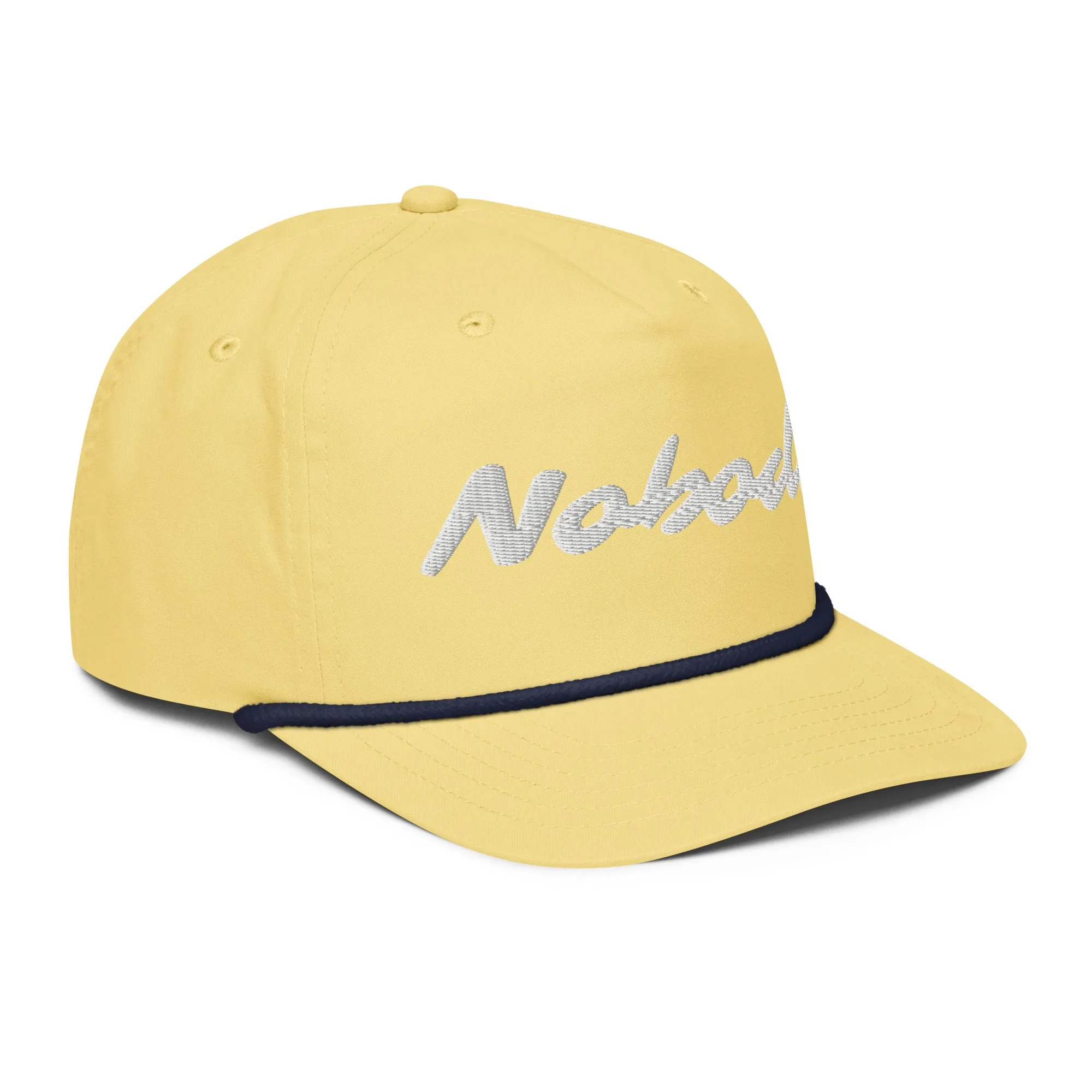 Nobody White Golf rope cap