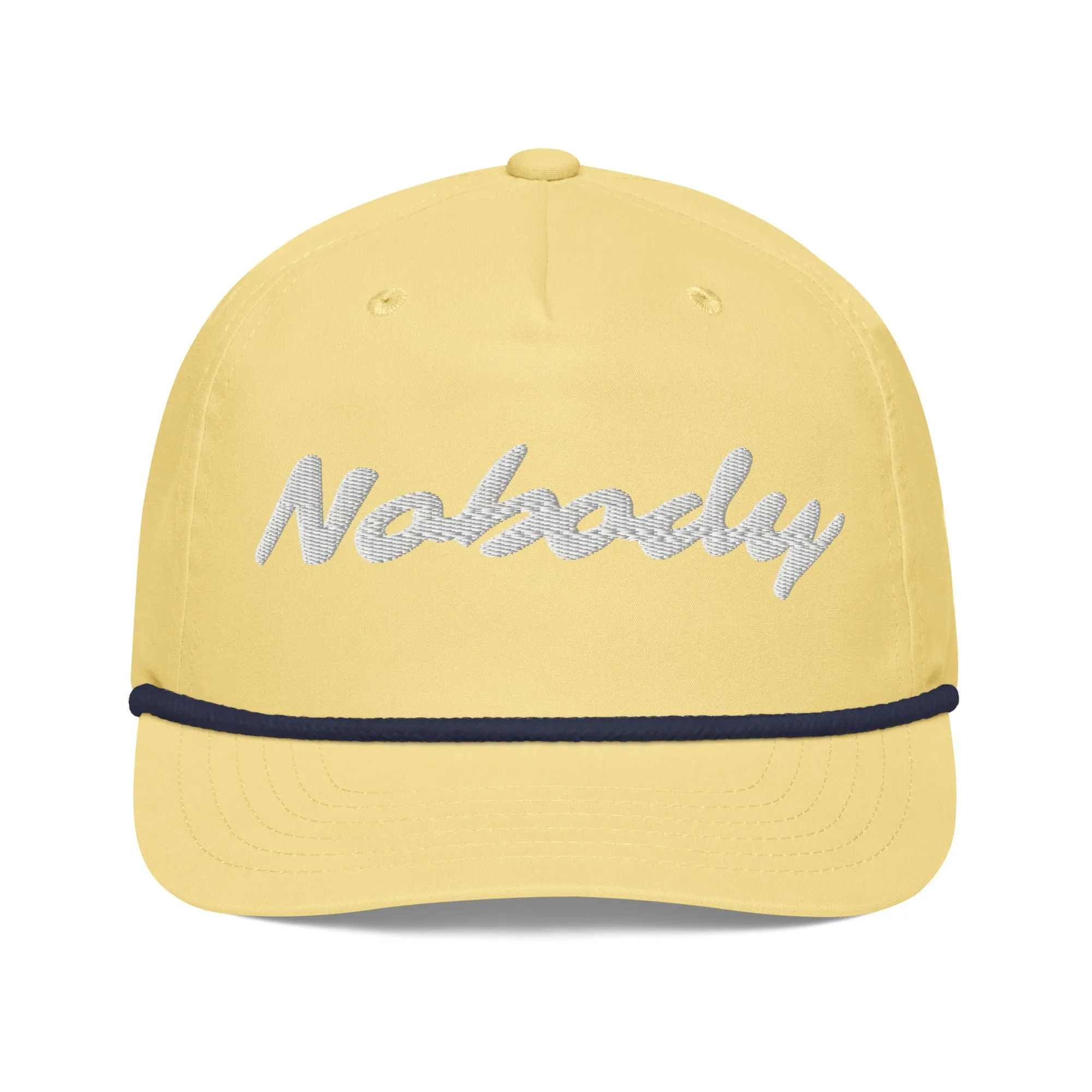 Nobody White Golf rope cap