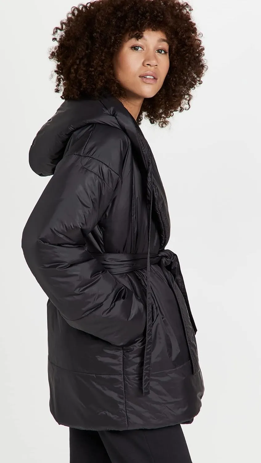 Norma Kamali Women's Hooded Sleeping Bag Car Coat