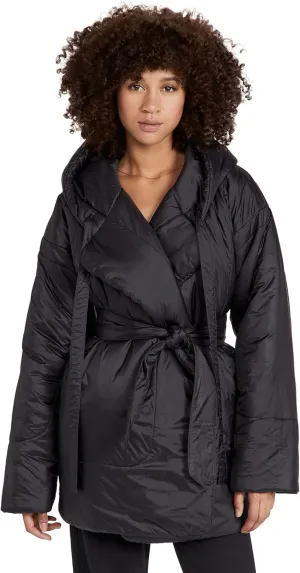 Norma Kamali Women's Hooded Sleeping Bag Car Coat
