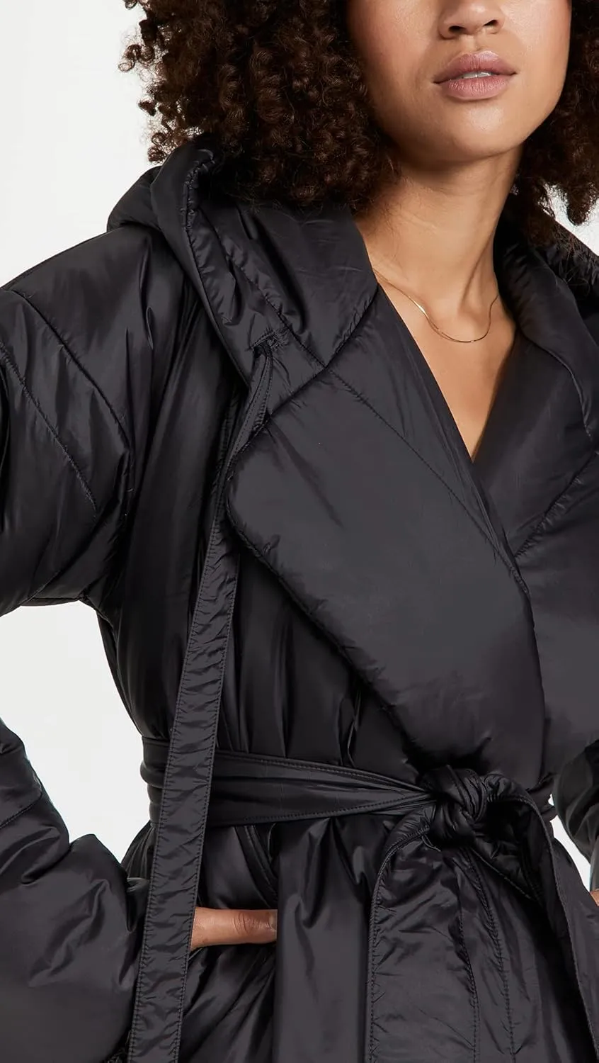 Norma Kamali Women's Hooded Sleeping Bag Car Coat