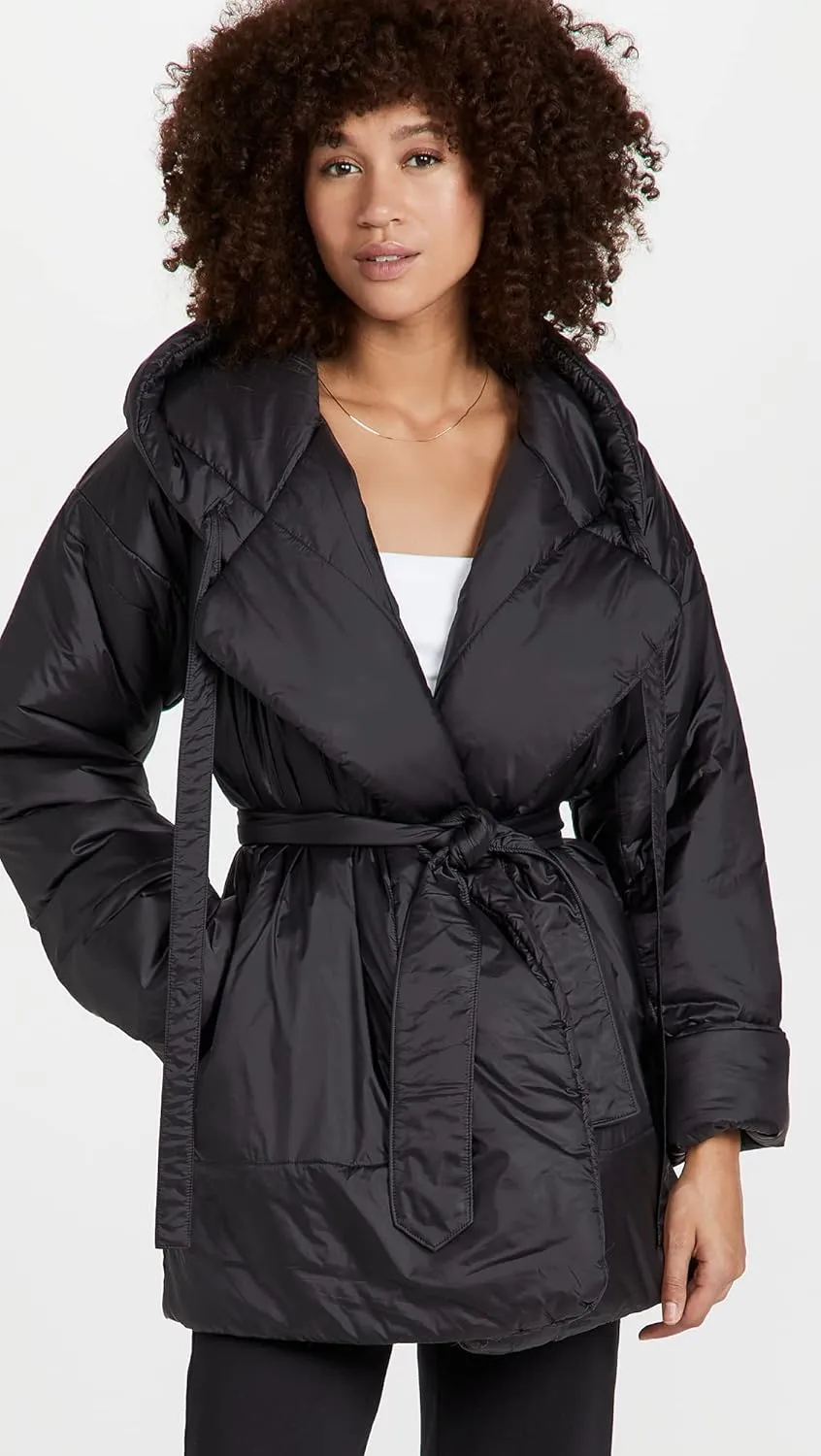 Norma Kamali Women's Hooded Sleeping Bag Car Coat