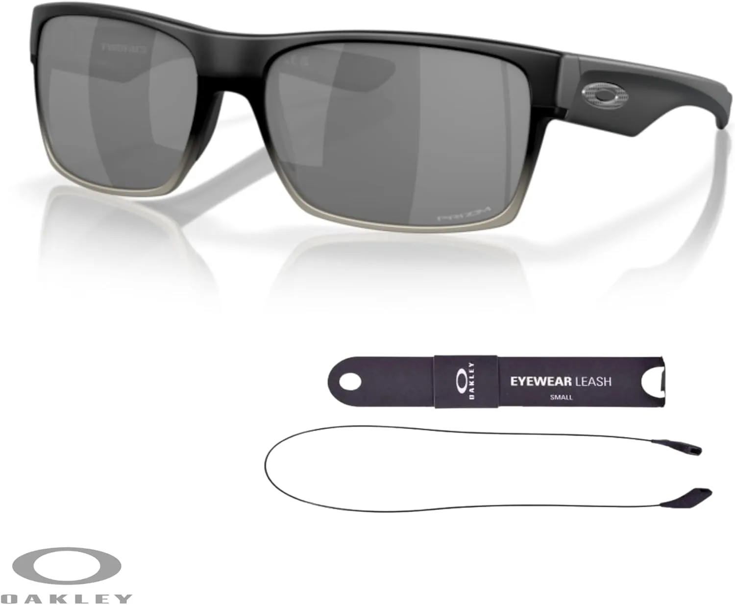Oakley Twoface OO9189 Square Sunglasses For Men  BUNDLE Leash   BUNDLE with Designer iWear Eyewear Kit