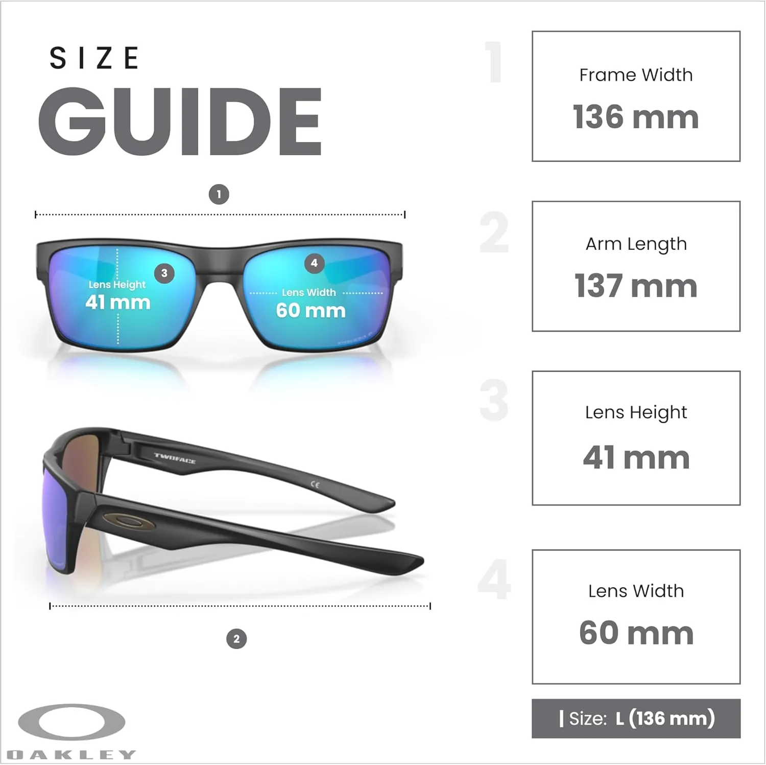 Oakley Twoface OO9189 Square Sunglasses For Men  BUNDLE Leash   BUNDLE with Designer iWear Eyewear Kit