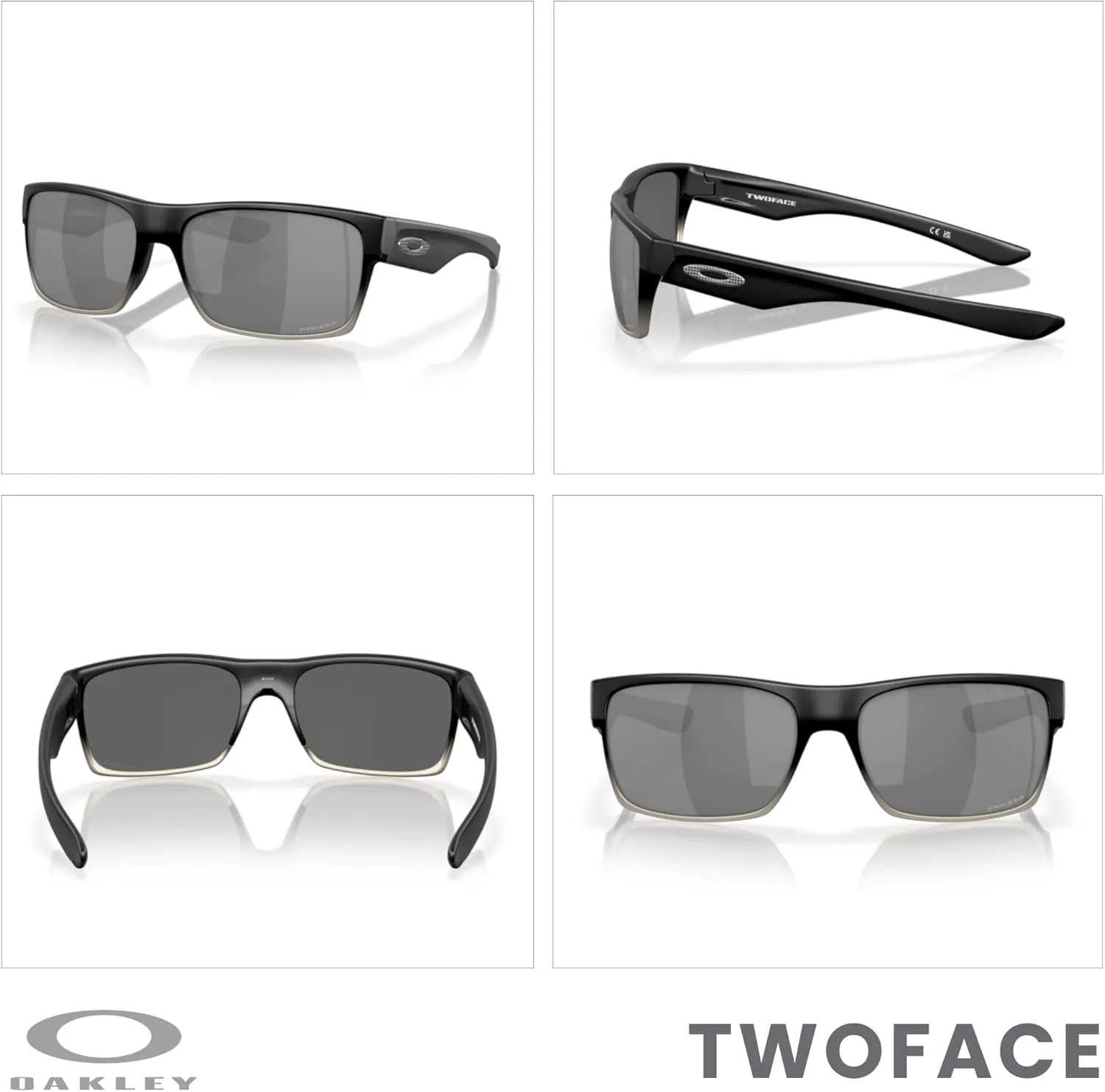 Oakley Twoface OO9189 Square Sunglasses For Men  BUNDLE Leash   BUNDLE with Designer iWear Eyewear Kit