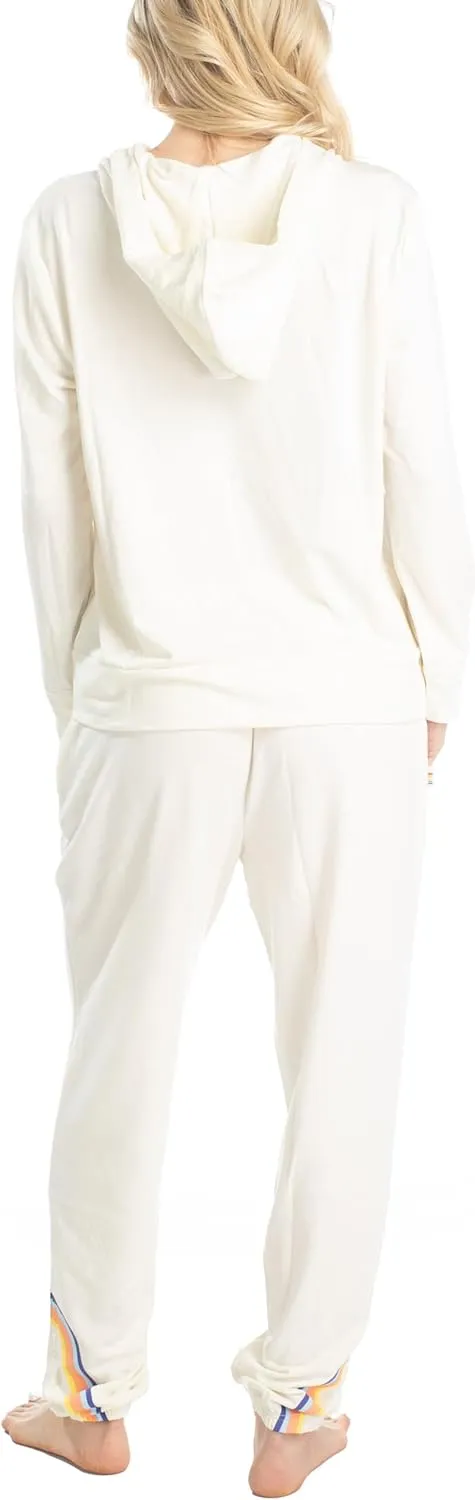 Ocean Pacific Daybreakers Women's Loungewear - Long Sleeve Zipper Hoodie and Joggers, Soft 2 Piece Sweatsuit