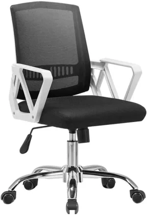 Office Chair, Elevating Rotary Computer Chair Foldable Mesh Seat with Free Function for Office Student Dormitory Rated Load Capacity: 150 Kg