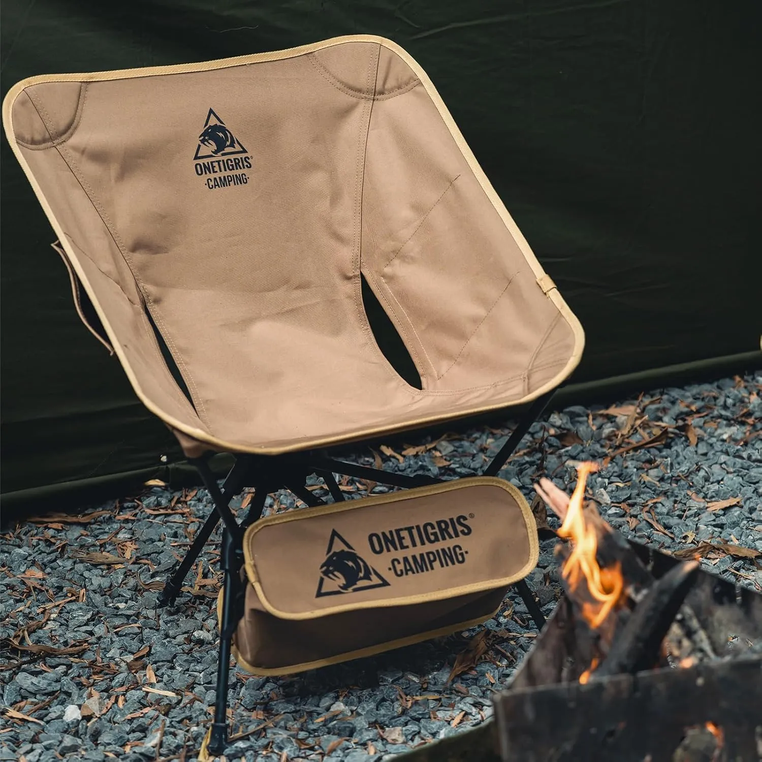 OneTigris 2 Pack Tigerblade Camping Chair, Lightweight Folding Backpacking Hiking, Compact Portable 330 lbs Capacity