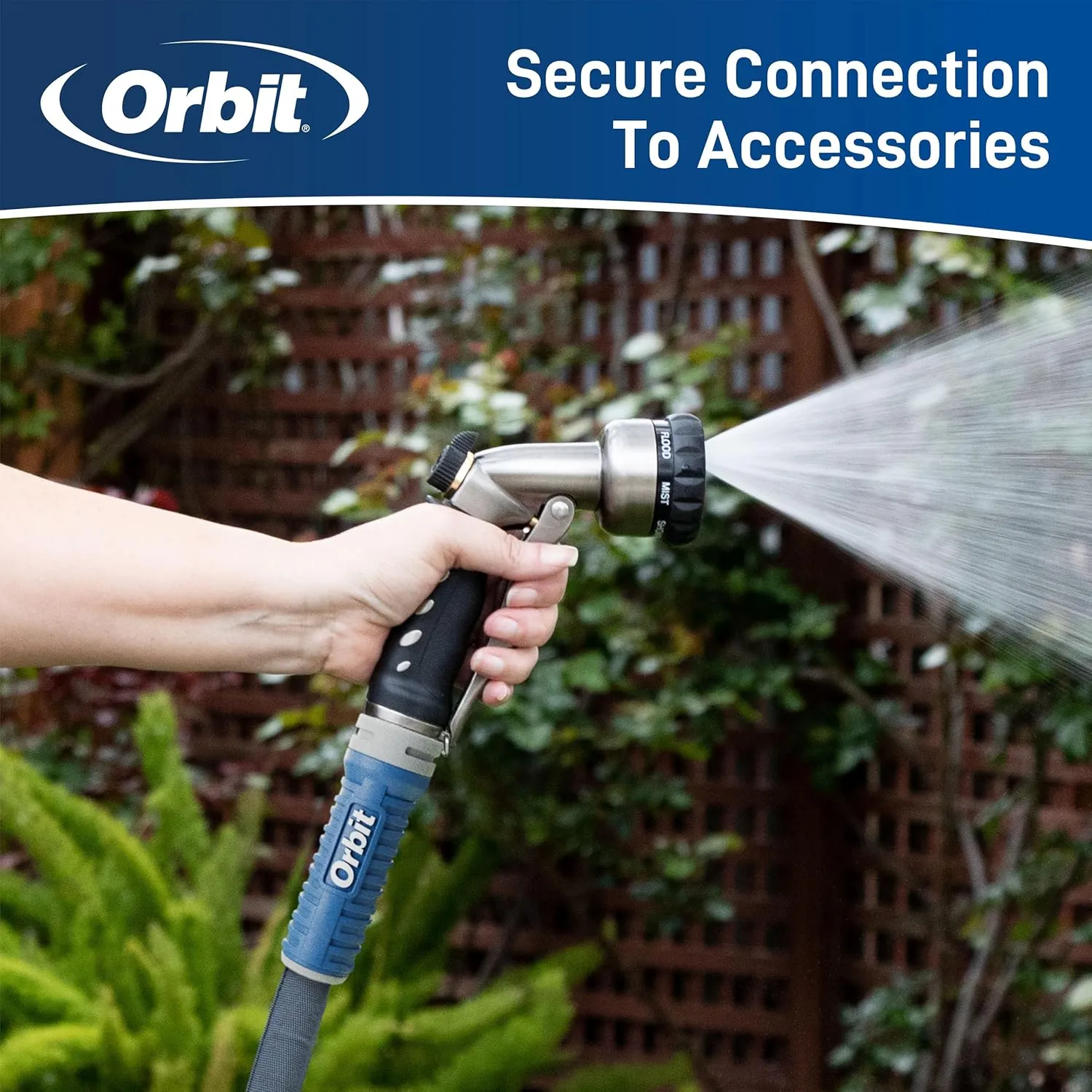 Orbit 33180 ExoJacket Heavy Duty Fabric Garden Hose, 100-Foot x 5/8-Inch
