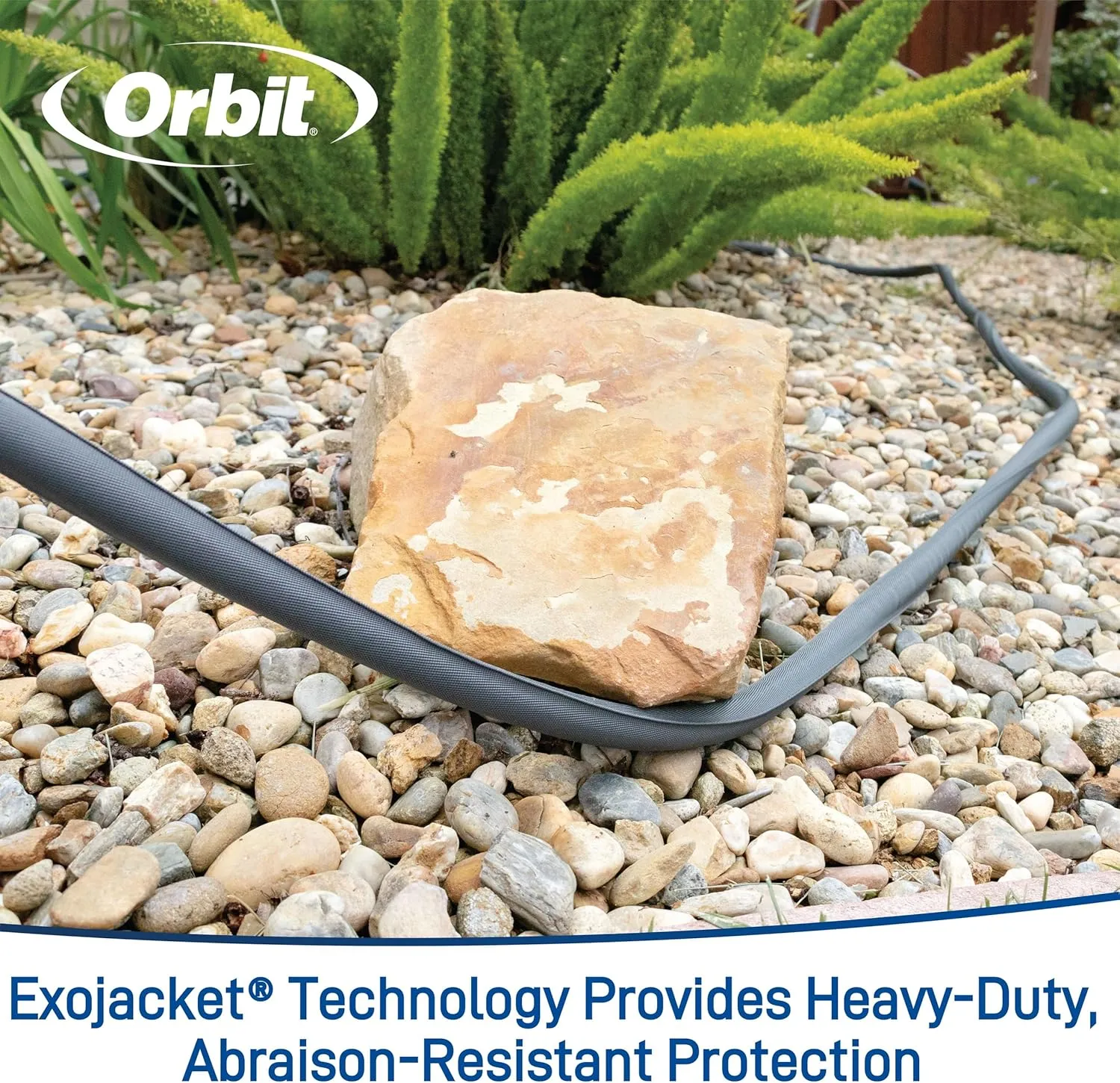 Orbit 33180 ExoJacket Heavy Duty Fabric Garden Hose, 100-Foot x 5/8-Inch