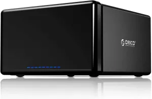 ORICO USB 3.0 8 Bay Hard Drive Enclosure Magnatic Tool-Free Installation Max Up to 16TB for 3.5 HDD with Alluminum Alloy Lie Flat Deaign-NS800U3