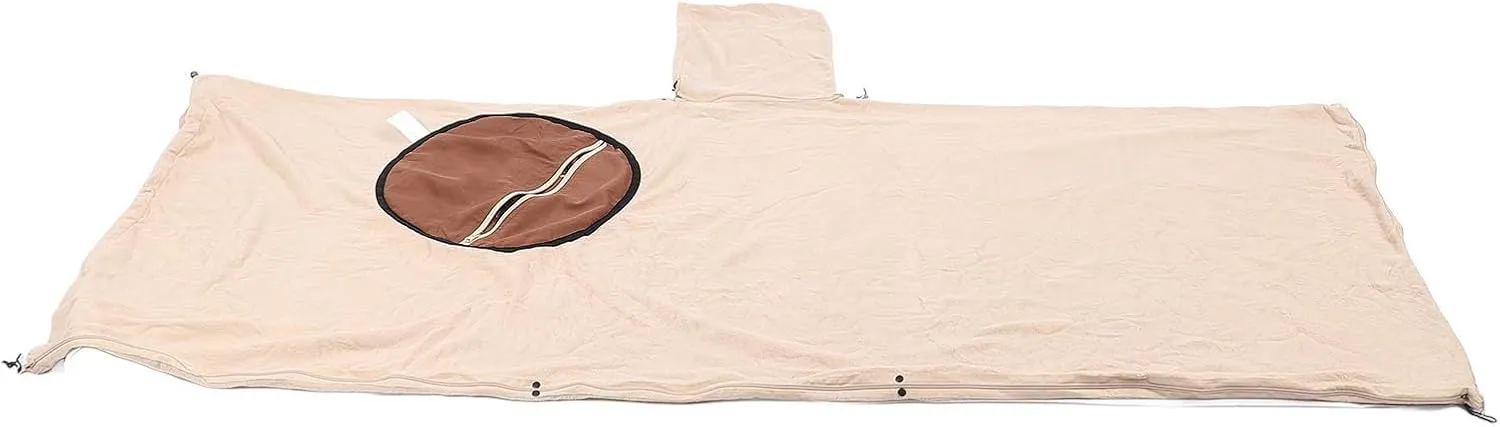 Outdoor Blanket with Hood, Windproof Outdoor Fleece Blanket Comfortable for Traveling