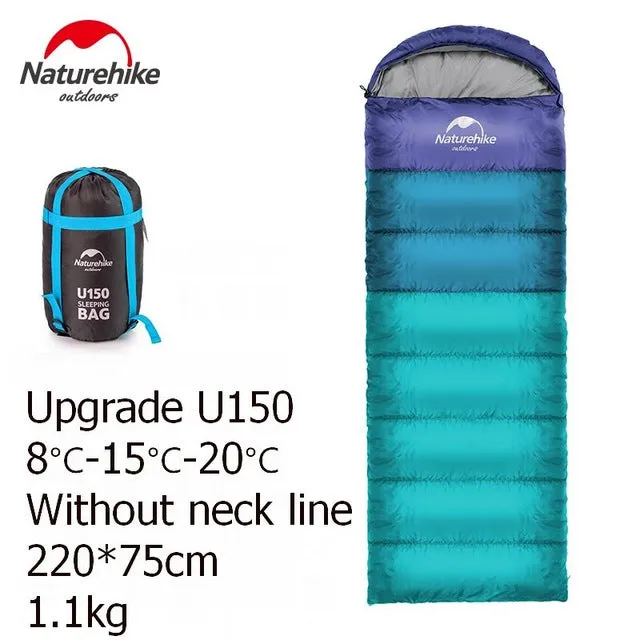 Outdoor Cotton Single Bags Blue Camping Stylish Splicing Spring Compression Adjustable Envelope Sleeping Type Summer Green Hood Bag Orange Sleeping
