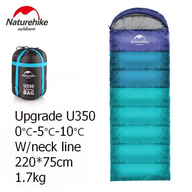 Outdoor Cotton Single Bags Blue Camping Stylish Splicing Spring Compression Adjustable Envelope Sleeping Type Summer Green Hood Bag Orange Sleeping