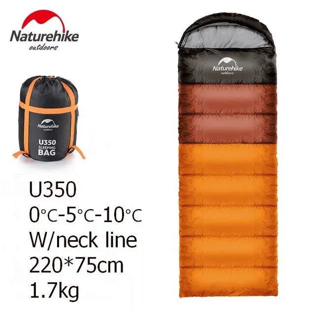 Outdoor Cotton Single Bags Blue Camping Stylish Splicing Spring Compression Adjustable Envelope Sleeping Type Summer Green Hood Bag Orange Sleeping
