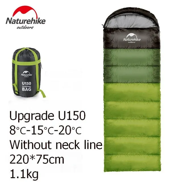 Outdoor Cotton Single Bags Blue Camping Stylish Splicing Spring Compression Adjustable Envelope Sleeping Type Summer Green Hood Bag Orange Sleeping