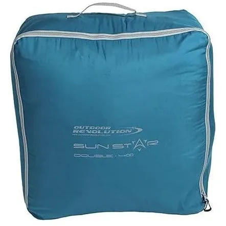 Outdoor Revolution Sun Star Double 400 Sleeping Bag  DL Blue Coral