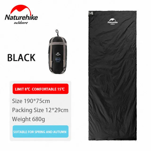 Outdoor Type Super special Global reach Sleeping Sleeping Naturehike Season Camping Envelope Bag Ultralight Hiking Portable Bag Three Splicing Mini Camping