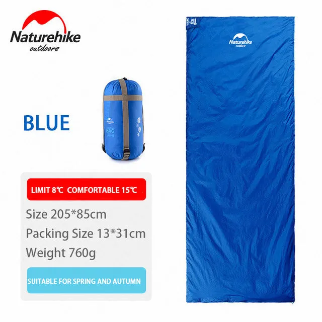 Outdoor Type Super special Global reach Sleeping Sleeping Naturehike Season Camping Envelope Bag Ultralight Hiking Portable Bag Three Splicing Mini Camping