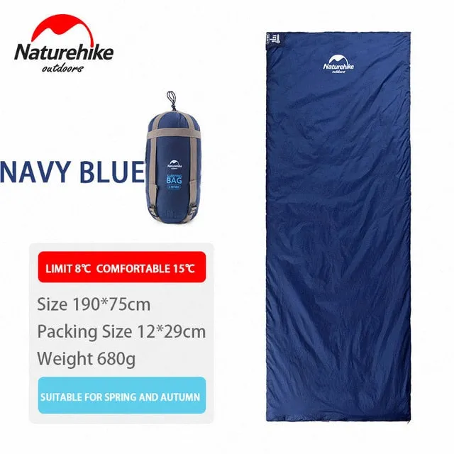 Outdoor Type Super special Global reach Sleeping Sleeping Naturehike Season Camping Envelope Bag Ultralight Hiking Portable Bag Three Splicing Mini Camping