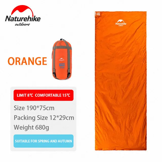 Outdoor Type Super special Global reach Sleeping Sleeping Naturehike Season Camping Envelope Bag Ultralight Hiking Portable Bag Three Splicing Mini Camping