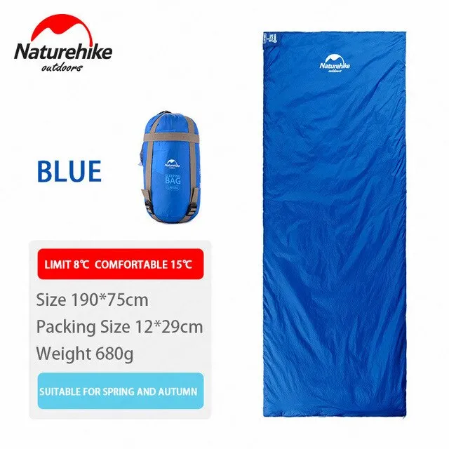 Outdoor Type Super special Global reach Sleeping Sleeping Naturehike Season Camping Envelope Bag Ultralight Hiking Portable Bag Three Splicing Mini Camping