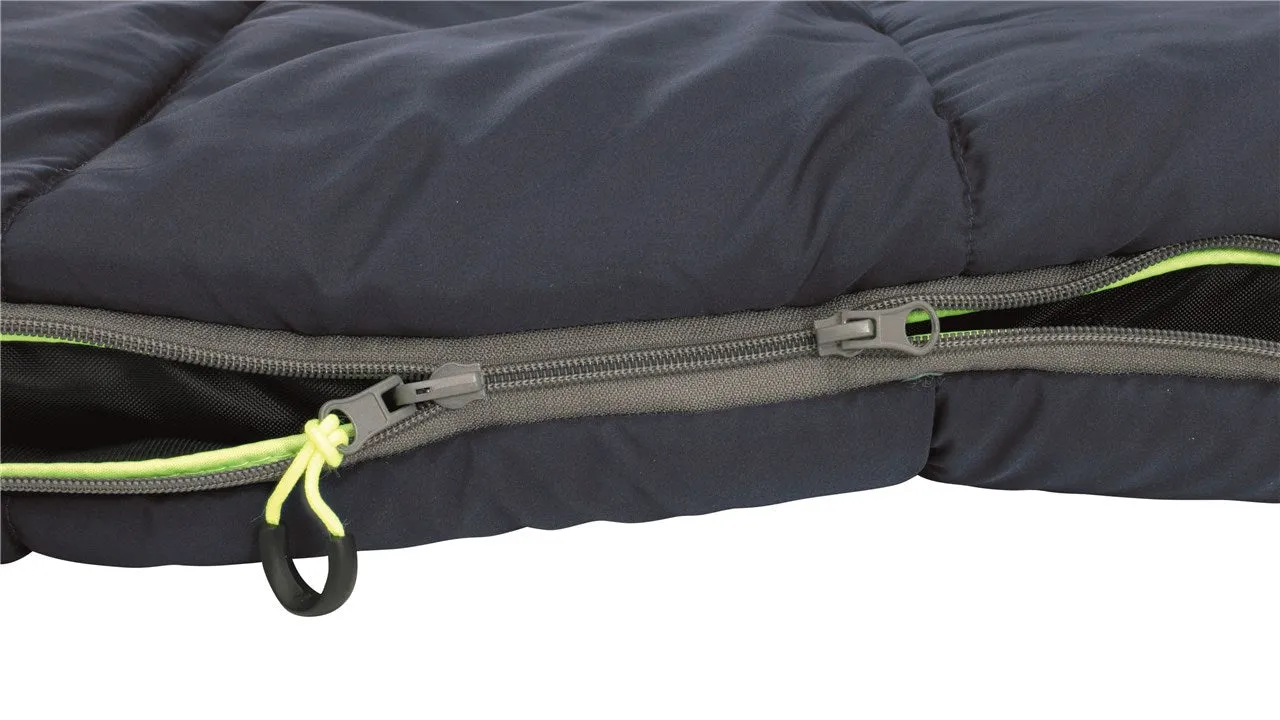 Outwell Contour Lux Sleeping Bag 'R Zip' Deep Blue