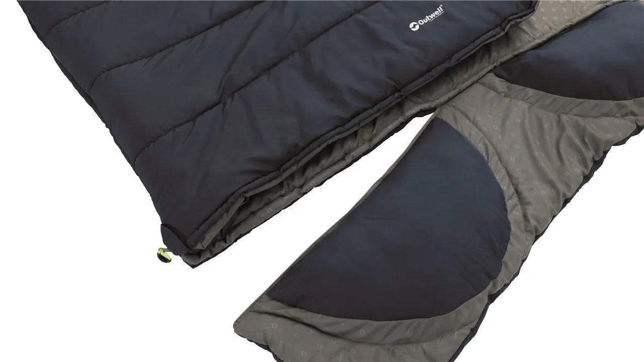 Outwell Contour Lux Sleeping Bag 'R Zip' Deep Blue