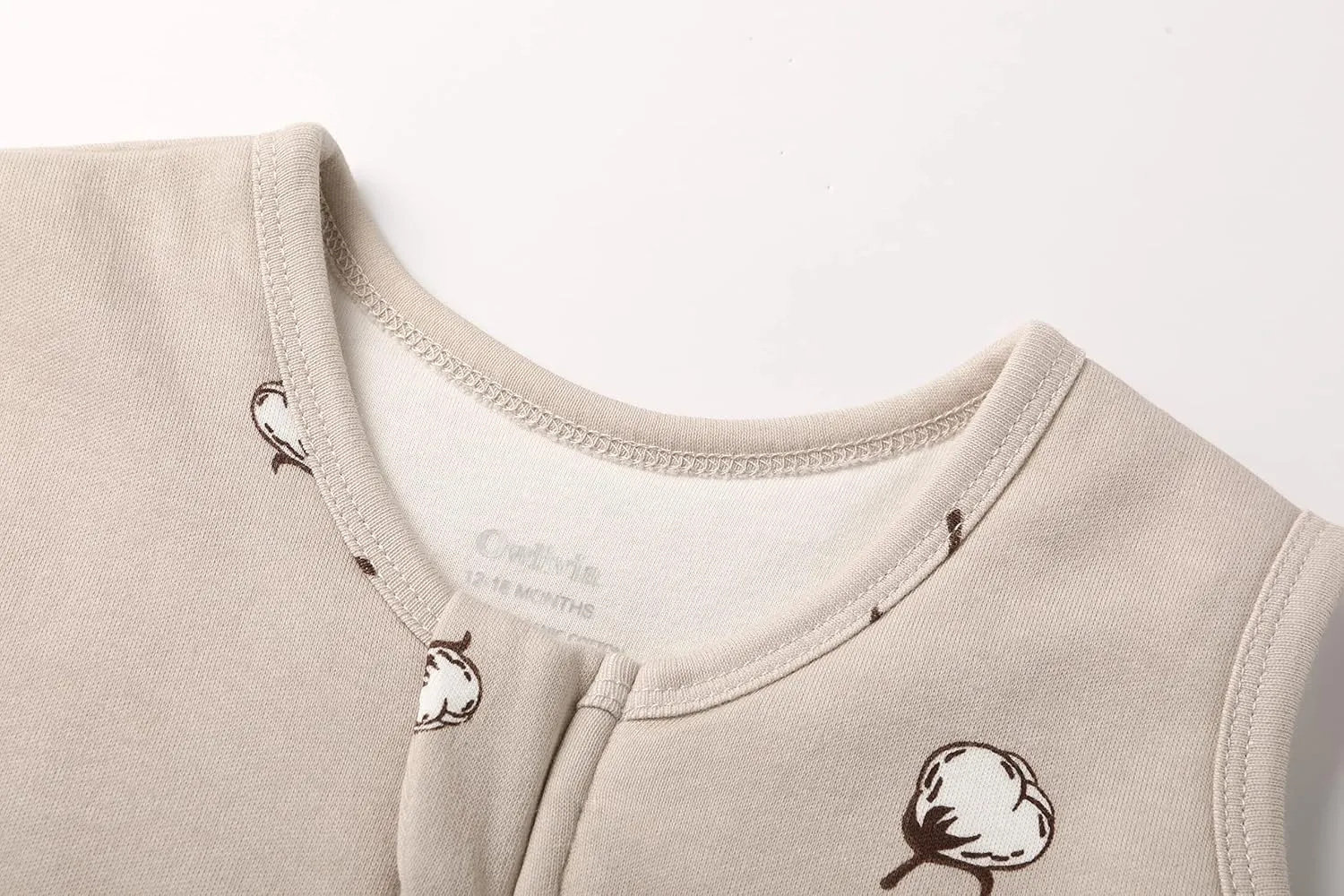 Owlivia Baby Sleep Sack Organic Cotton Sleeping Bag with- 2.5tog Sleeping Bag with 2-Way Zipper, Boys Girls Swaddle Sleep Sack (2.5tog Cotton Printing, 18-24 Months)