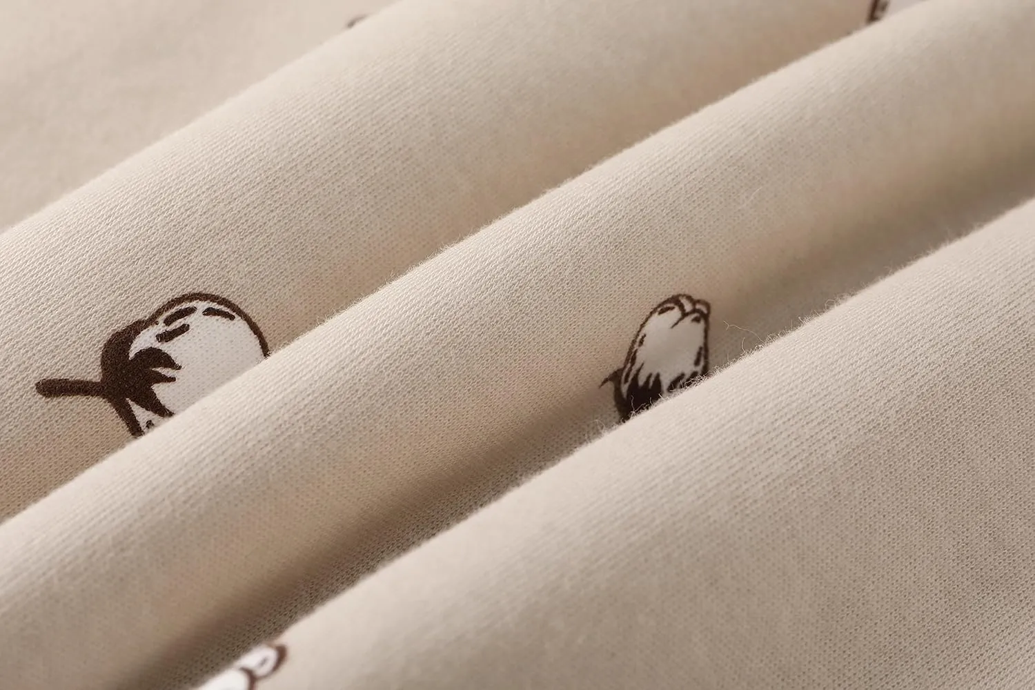 Owlivia Baby Sleep Sack Organic Cotton Sleeping Bag with- 2.5tog Sleeping Bag with 2-Way Zipper, Boys Girls Swaddle Sleep Sack (2.5tog Cotton Printing, 3-12 Months)