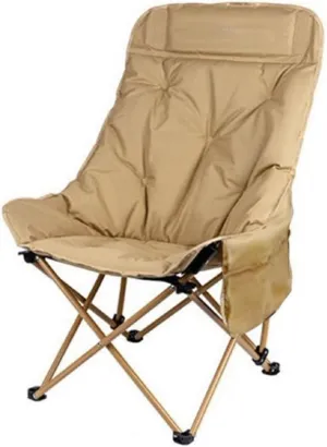 Padded Folding Chair - Foldable Lawn Chair - Comfortable Camping Chair – Three-Layer Oxford Cloth with Soft Cotton Filling, High Backrest, Supports up to 300 lbs, ice Fishing Chairs for Adults