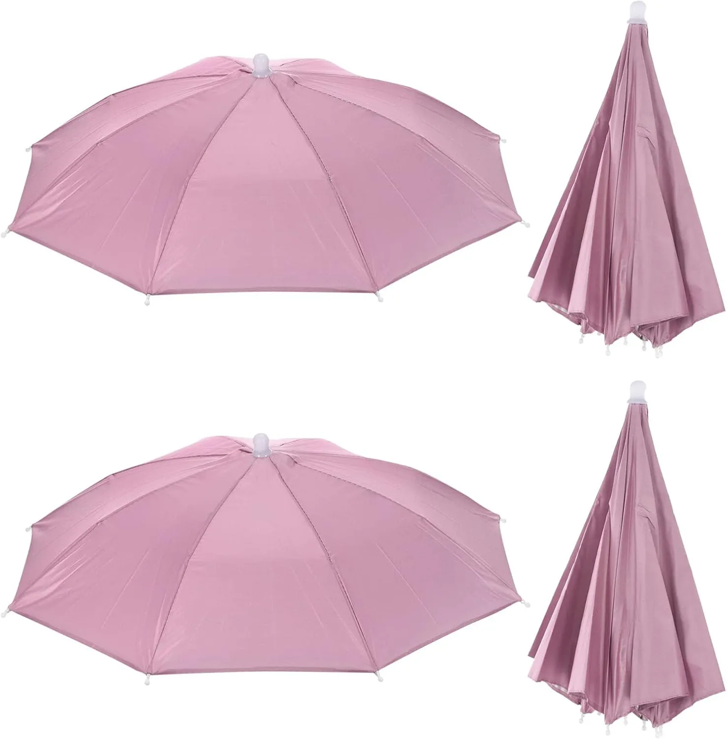 PATIKIL Fishing Umbrella Hat, Elastic Folding Sun Rain Cap Head Umbrella Hands Free for Outdoor Fishing Camping