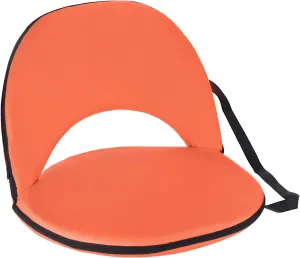 PATIKIL Stadium Seat Cushion for Bleacher Foldable Reclining Floor Chair with 6 Position Adjustable Back Support Waterproof Thick Padding for Sports Picnic
