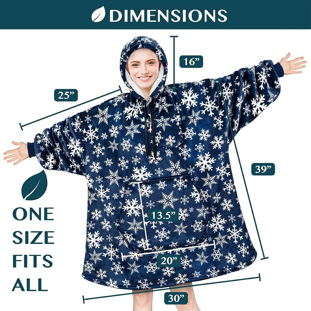 PAVILIA Blanket Hoodie for Women, Sherpa Wearable Blanket Men, Cozy Oversized Sweatshirt Blanket, Hooded Blanket Sweater