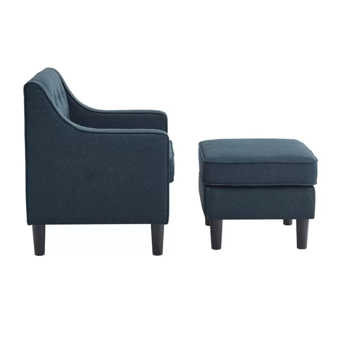 Pearson accent chair with ottoman