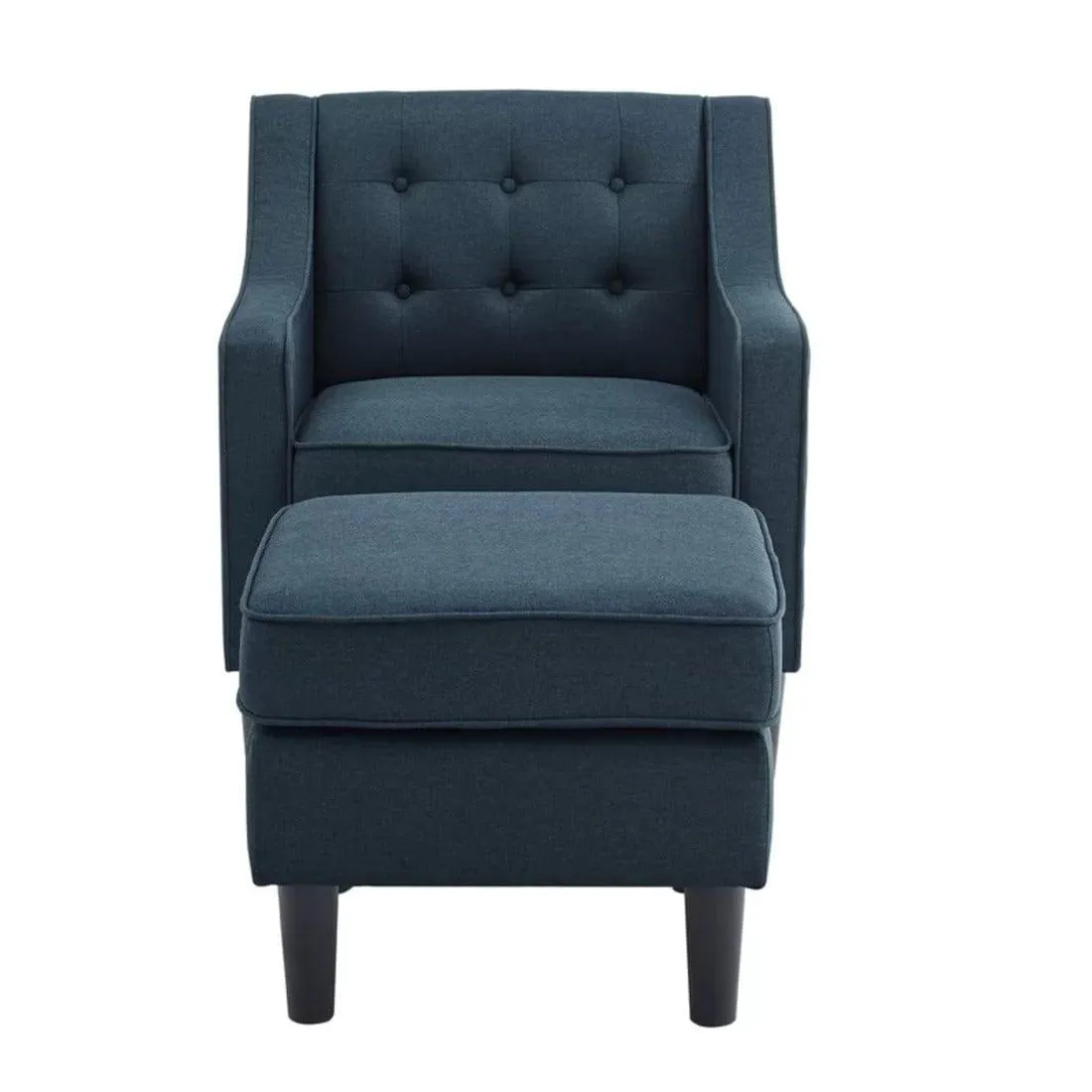 Pearson accent chair with ottoman
