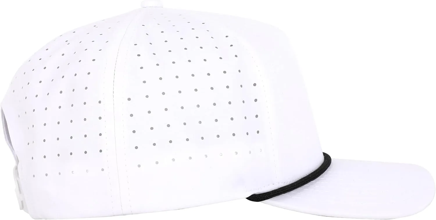 Performance Hydro UPF 50 Baseball Hat | Golf | Pickleball | Running | Hiking | Gym | Trucker | Mesh | One Size Rope Cap