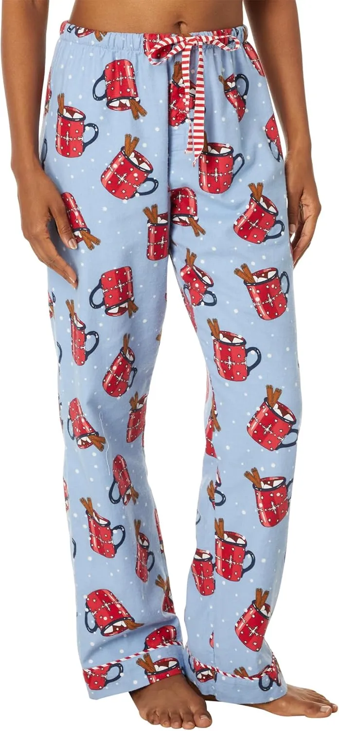 PJ Salvage Women's Flannel Pajama Set with Headband