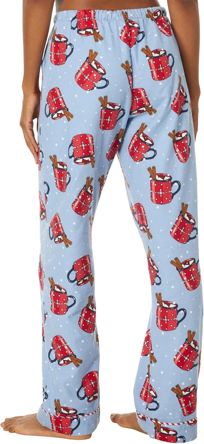 PJ Salvage Women's Flannel Pajama Set with Headband