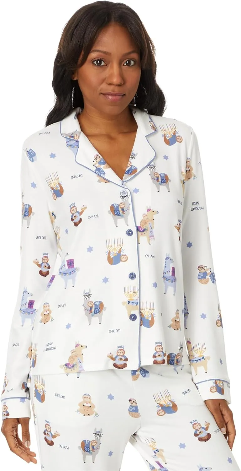 PJ Salvage Women's Happy Llamakkah Pajama Pj Set