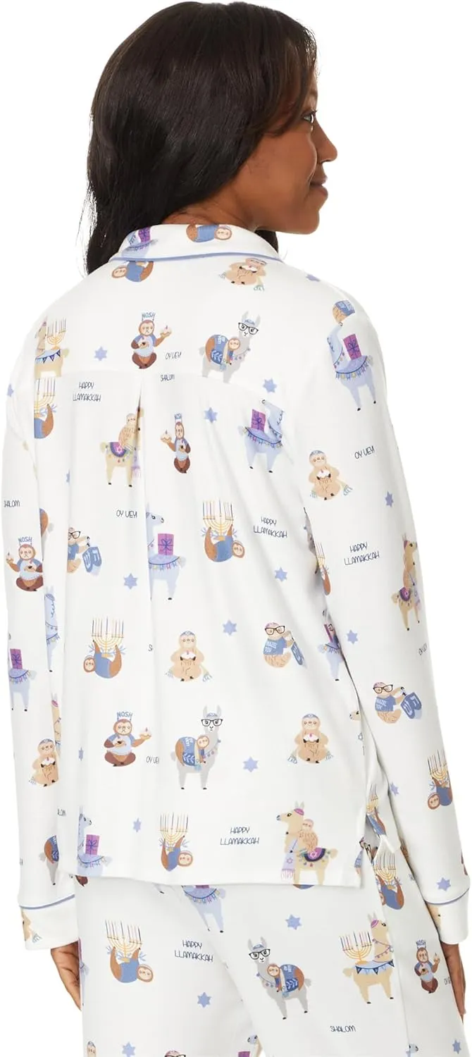 PJ Salvage Women's Happy Llamakkah Pajama Pj Set