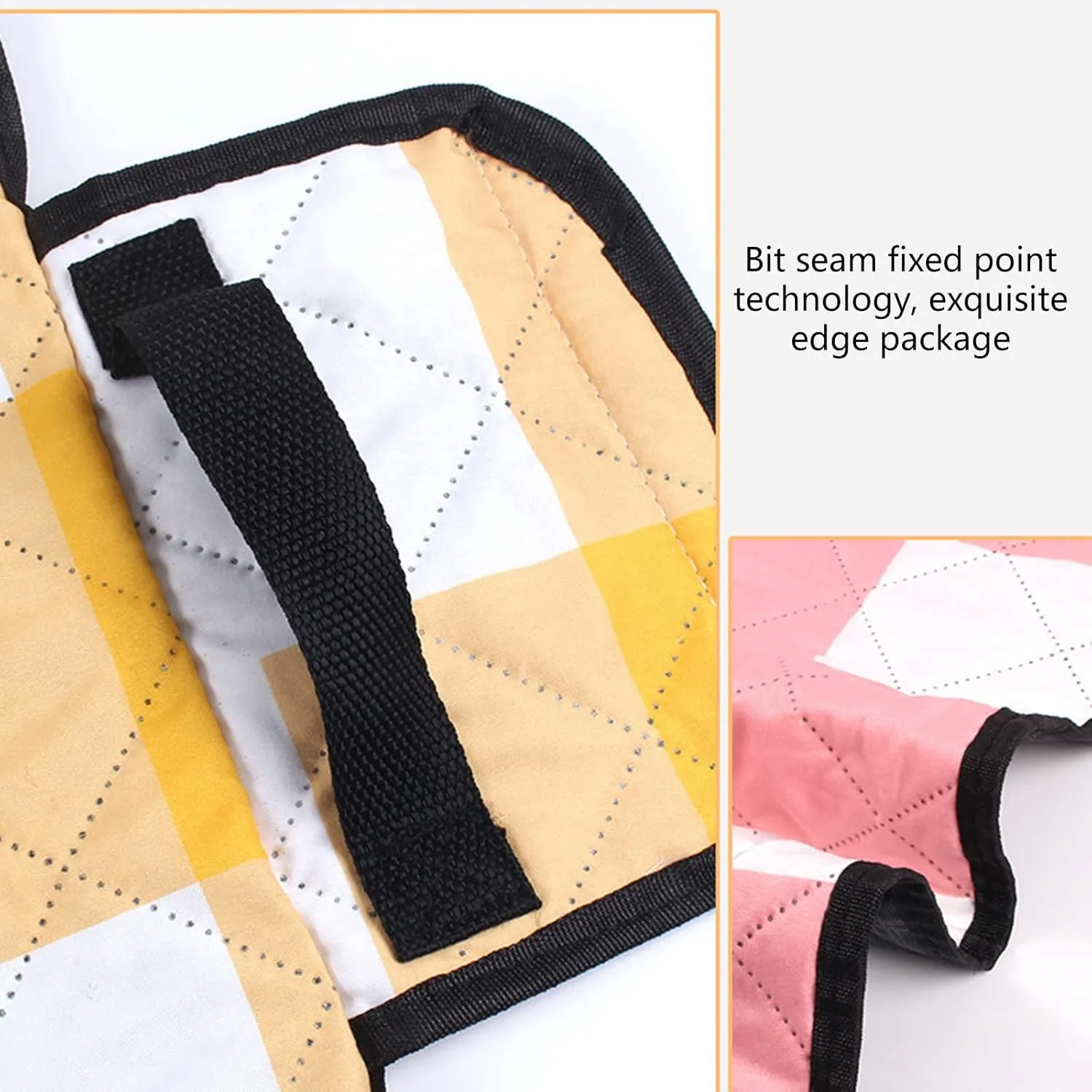 Plaid-Pattern Picnics Mat Pad 3-Layers Picnics Blanket Outdoor Camping Beachs Blanket & Sandproof
