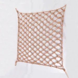 Plant Climbing Rope Netting for Plants and Flowers，Jute Rope Net for Indoor and Outdoor Decoration, Cafes, Bookstores, Parties(7Mx7M)