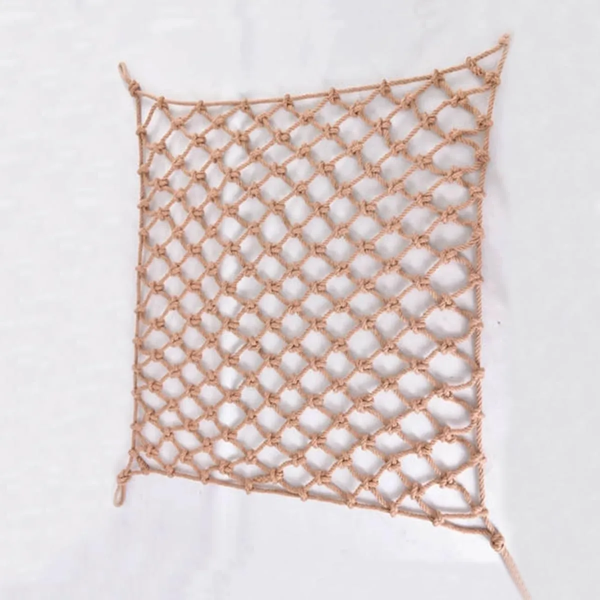 Plant Climbing Rope Netting for Plants and Flowers，Jute Rope Net for Indoor and Outdoor Decoration, Cafes, Bookstores, Parties(7Mx7M)