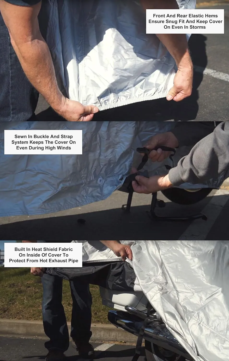 Platinum Shield Motorcycle Cover Compatible with 1981 Italjet USA M5d - Outdoor & Indoor - Built-in Reinforced Securing Straps - Includes Free Storage Bag