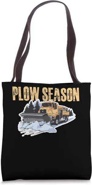 Plow Season Snow Plow Tote Bag